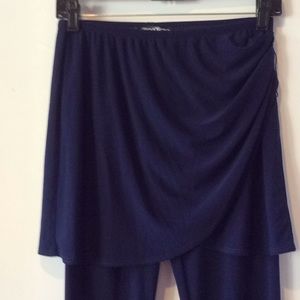 NWOT 2 in 1 Wrap Skirt Overlay Leggings Pull On